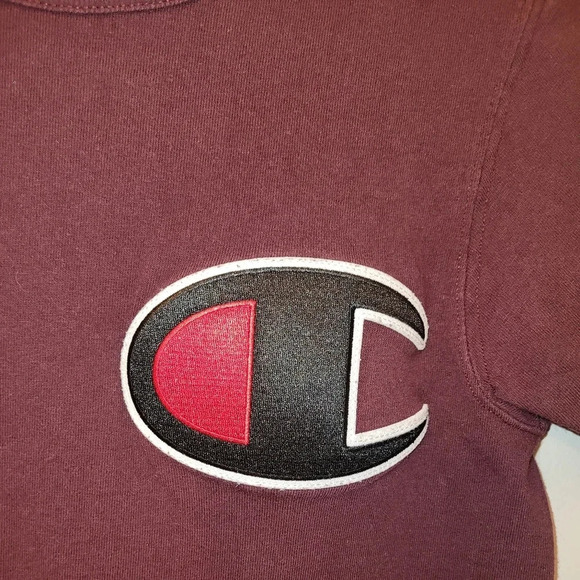 Champion Burgundy Tee Men's size X-Small LOT F9 - Picture 3 of 5